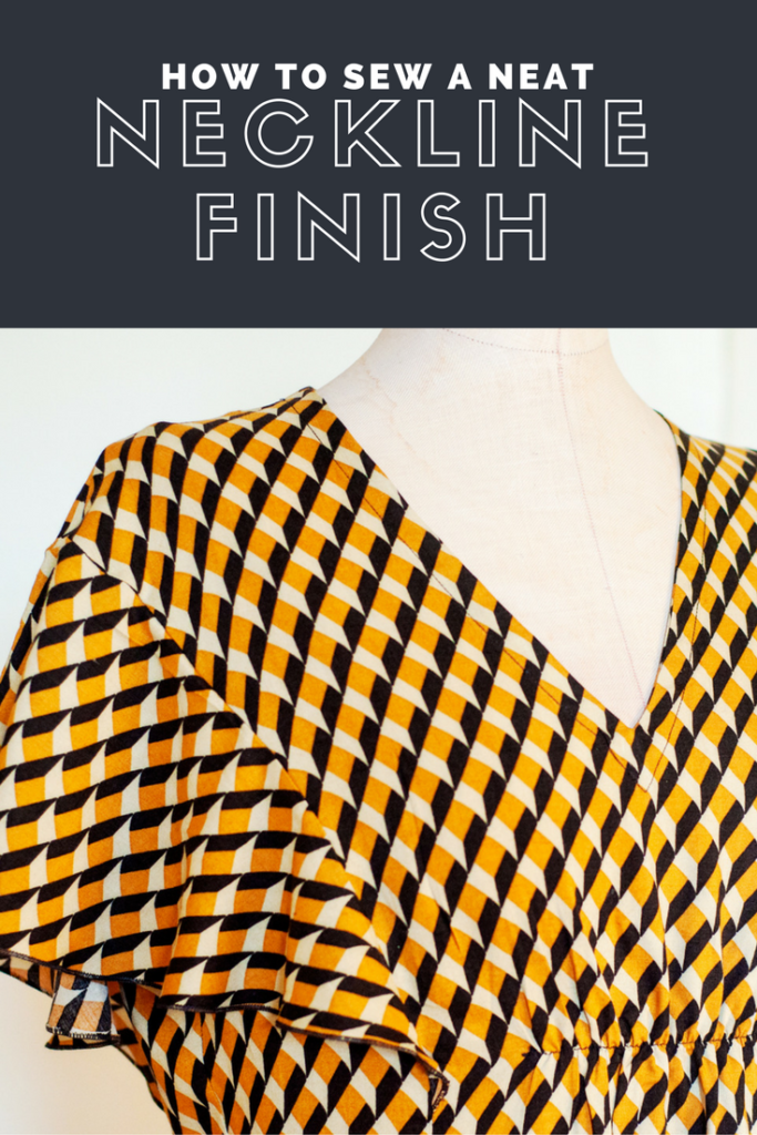 How to sew a neat neckline finish A sewing tutorial