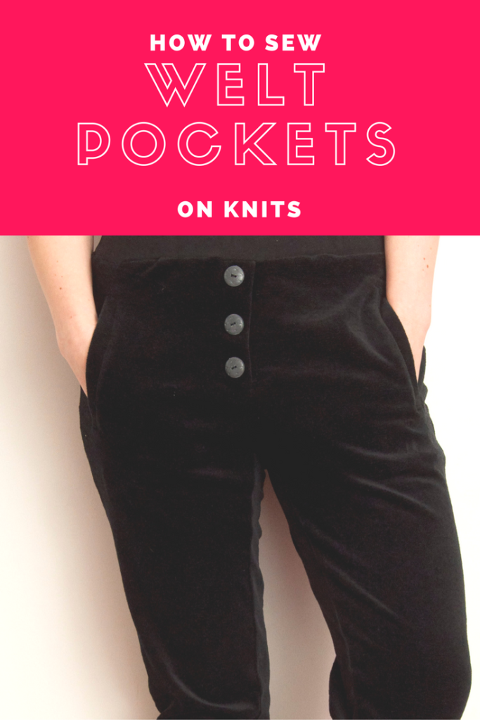 how to sew welt pockets on knits