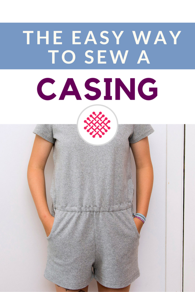 Easy way to sew a casing