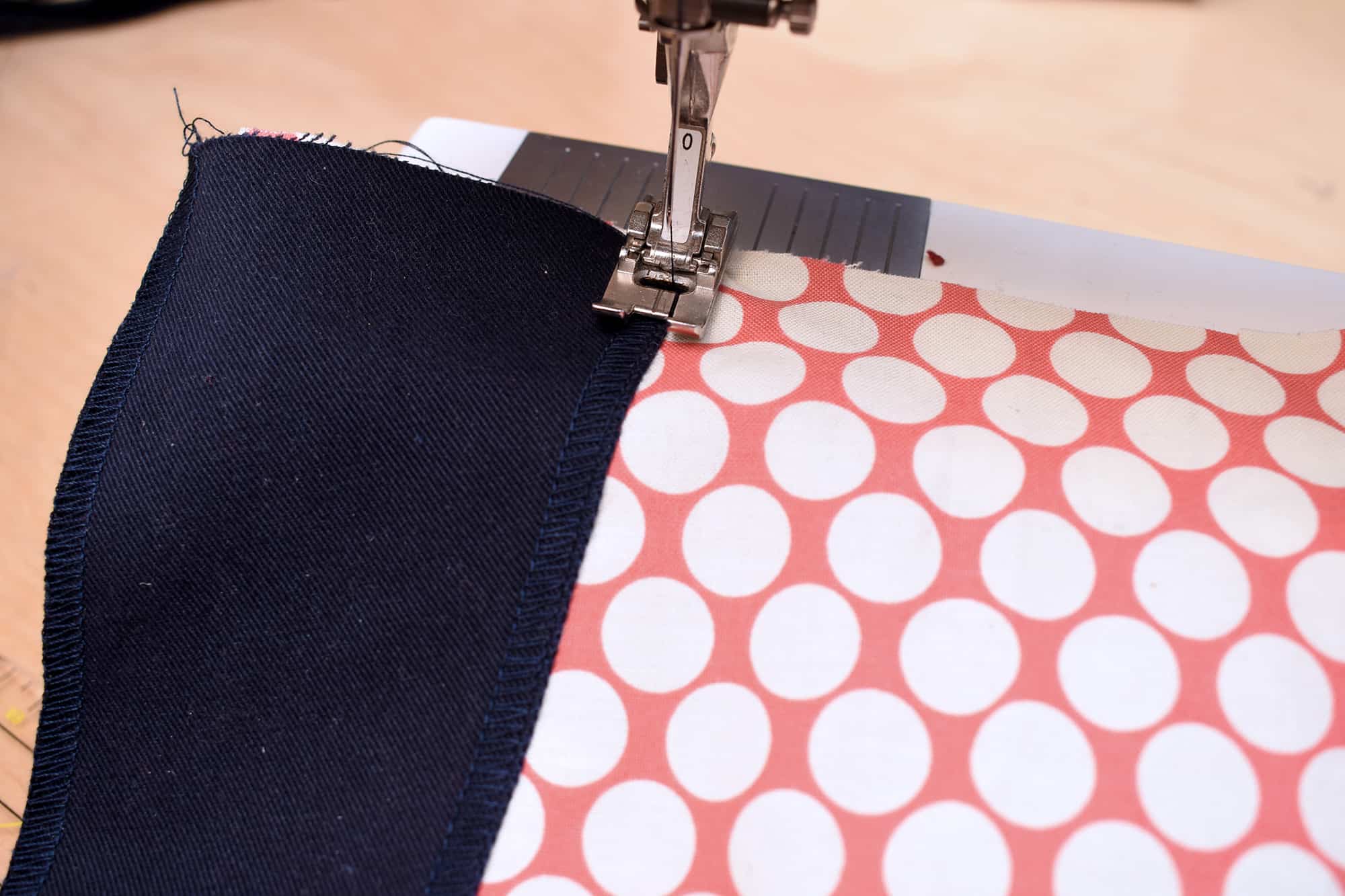 Sewing a faced trouser pocket