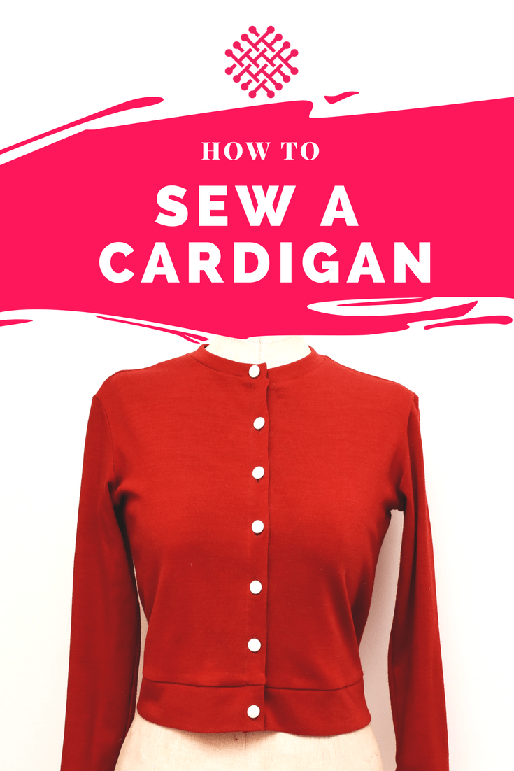 How to draft and sew your own cardigan - A sewing tutorial