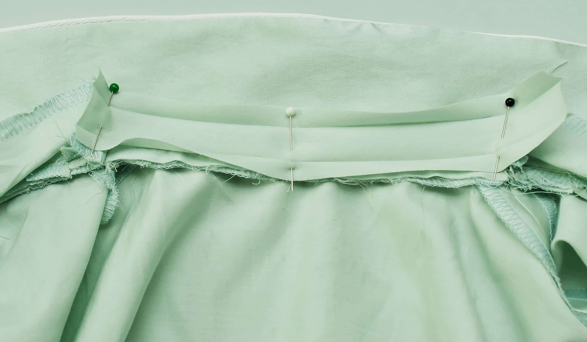 Bias tape neckline facing a sewing tutorial The Last Stitch