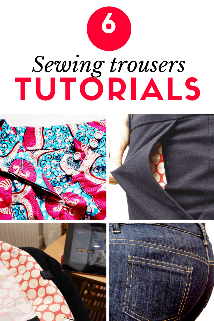 Sewing trousers pants how to tutorials 