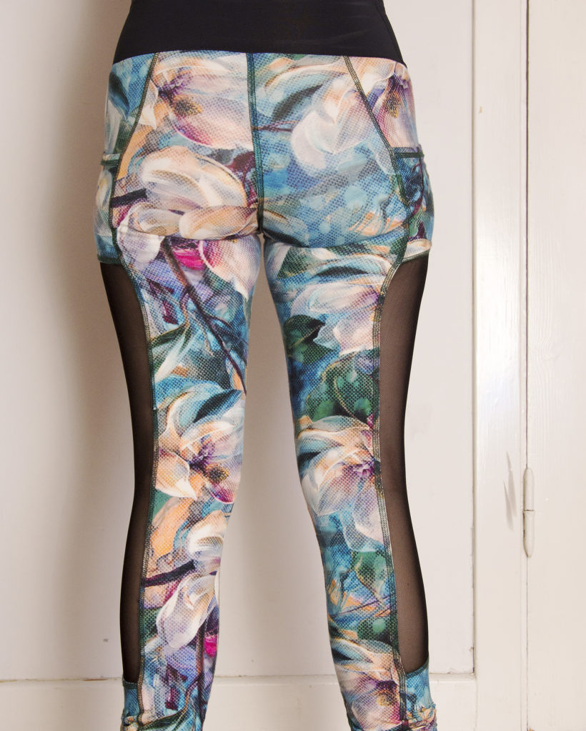 Floweprint mesh leggings