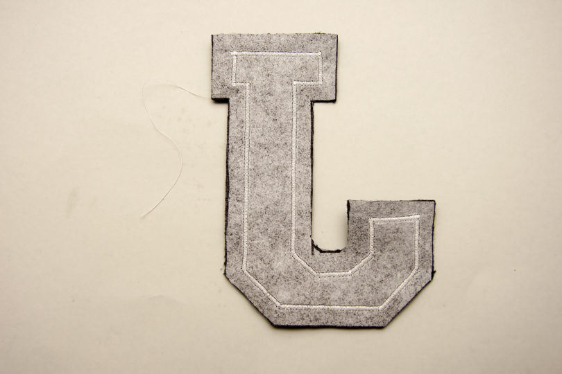 how to make diy varsity letters the last stitch