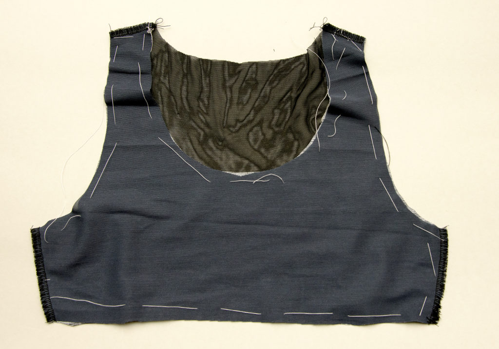 sewing a sports bra Lining a sportsbra with powermesh
