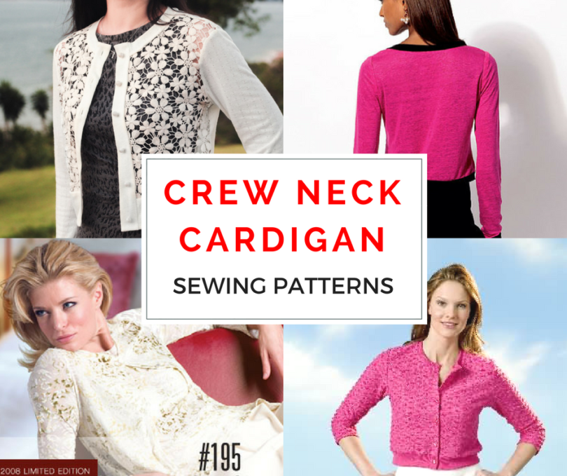 Round neck cardigan sewing patterns The Last Stitch