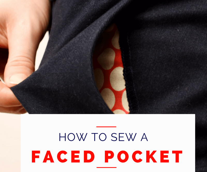 How to sew a faced trouser pocket a tutorial