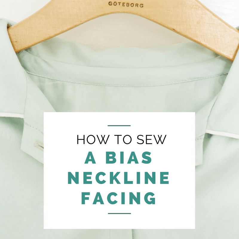 How to sew bias tape neckline facing