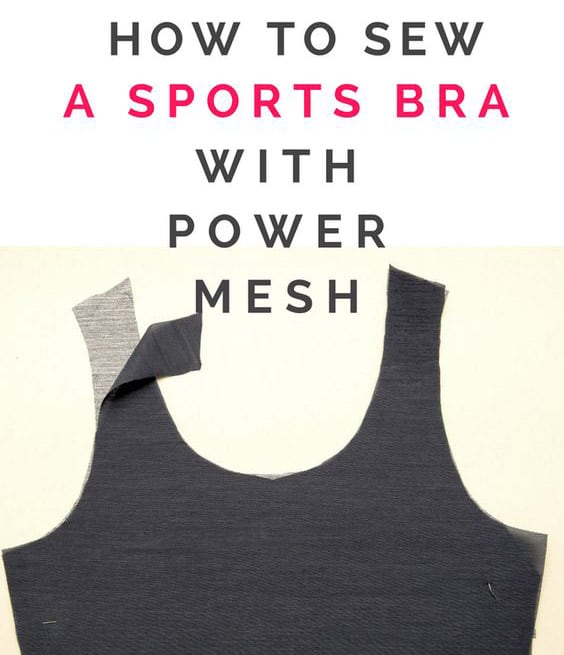 How to line a sports bra with power net Sewing Activewear