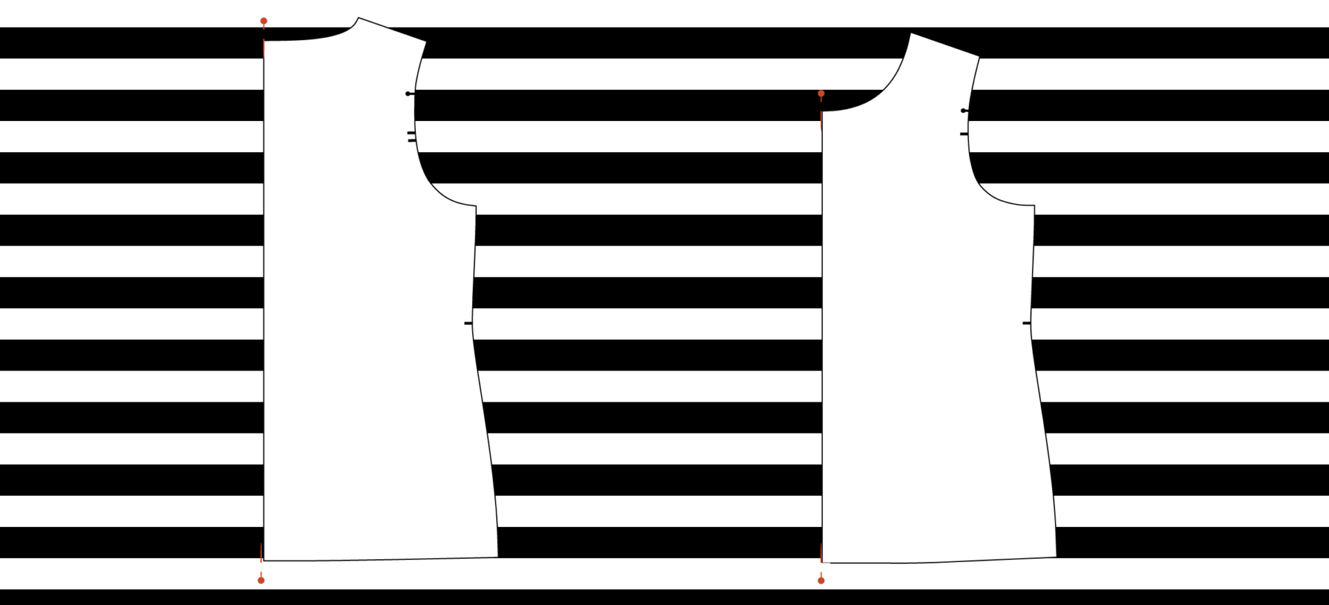 Cutting and Sewing Stripes on Knit Tops The Last Stitch