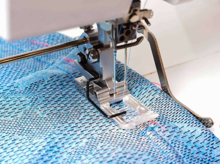 How to secure a coverstitch seam