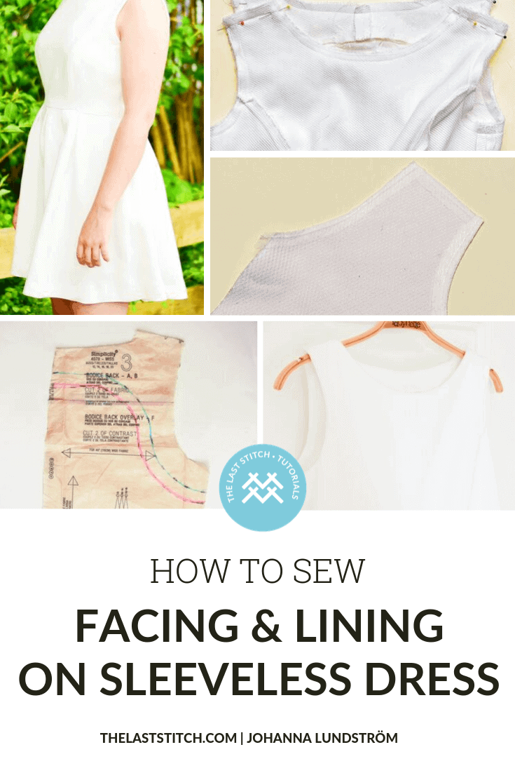 how to sew facing lining on dress The Last Stitch