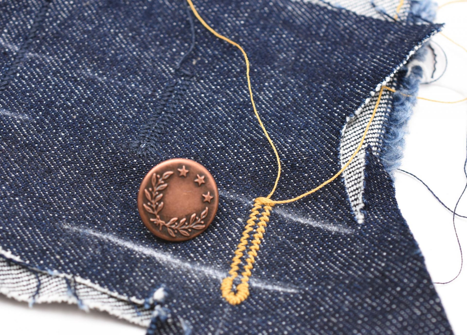 Sewing Jeans Buttonholes and Buttons The Last Stitch