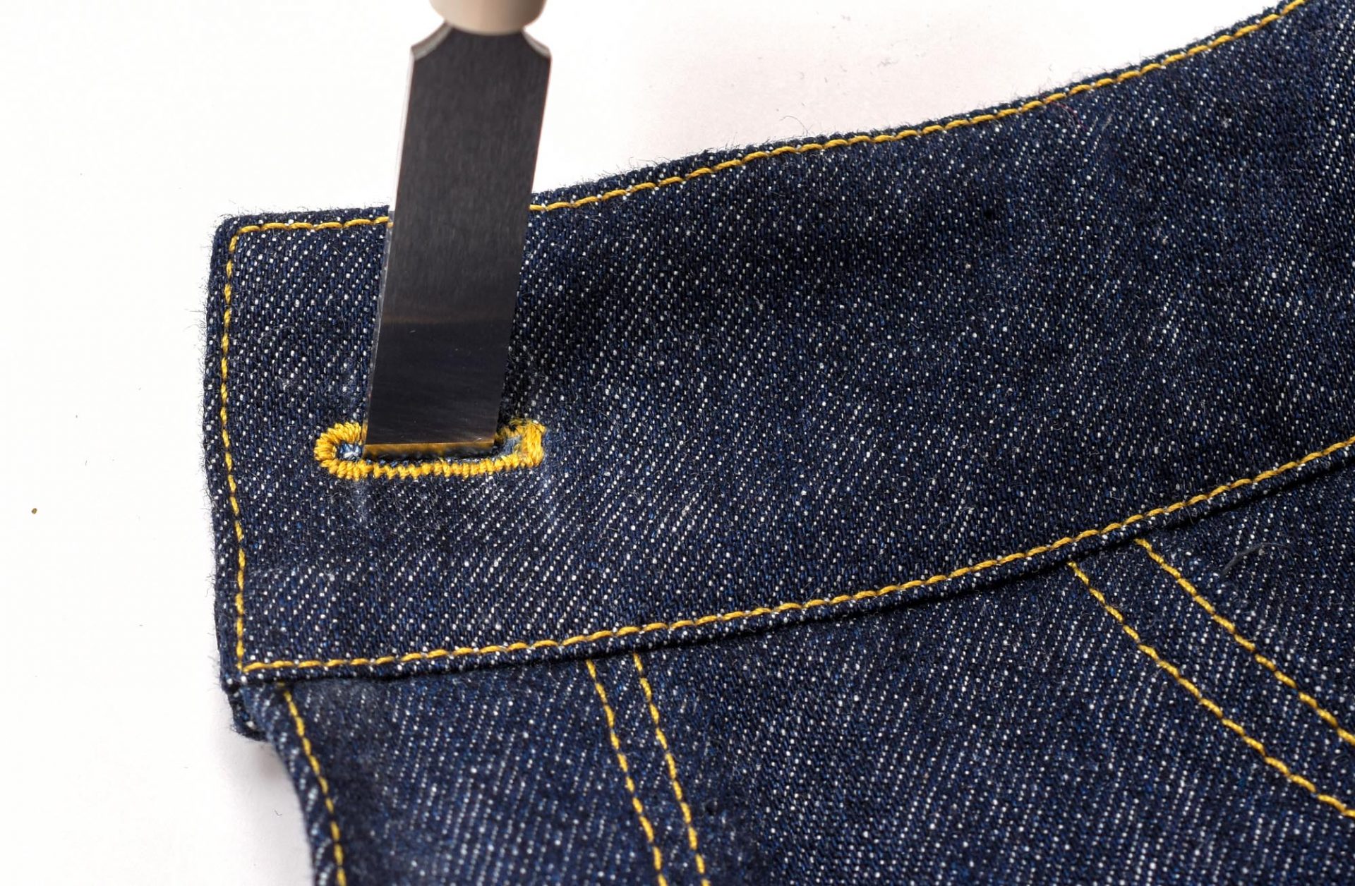 Sewing Jeans Buttonholes and Buttons The Last Stitch